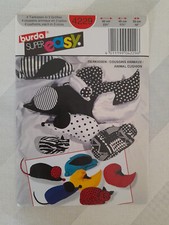 Burda Super easy Schnittmuster 4 Tierkissen in 3 Grössen Nr. 4229 Trend