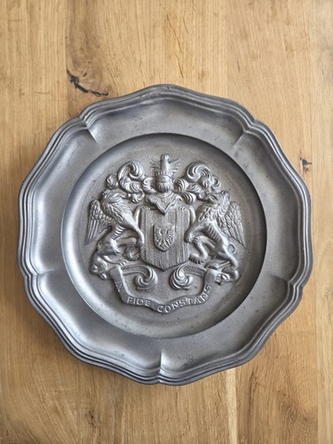 Zinnteller wappen belgische - zinnteller,
