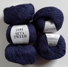 5 Knäuel Lang Yarns Seta Tweed Farbe 35 125g