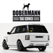 AYC Auto Aufkleber DOBERMANN unkupiert Taxi Service Hundeaufkleber Siviwonder