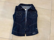 Dunkelblaue Damen Jeansweste