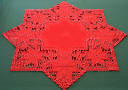 Hardanger sterne 60cm - hardanger,