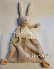 TOPOMINI TOPOLINO Ernstings Family Schmusetuch Hase Braun Beißring Blumen NEU