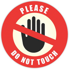Do Not Touch Sticker – Pack