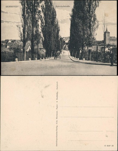 Ansichtskarte gerbstedt - ansichtskarte,
