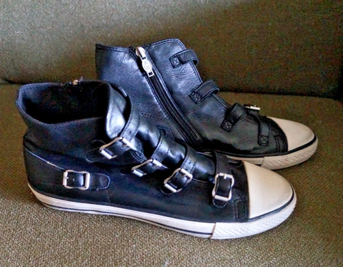 Ash hightop leder - ash,