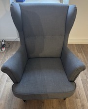 2x IKEA Strandmon Ohrensessel - gelb + grau, sehr gepflegt