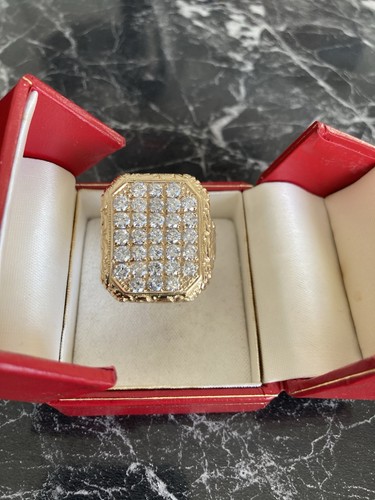 Schwerer herren brillantring - herren,