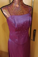 Abendkleid Abschluss 38 S ABI Beere Lila Strass Corsage Rock Fashion New York
