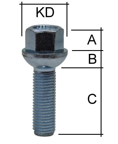 Radschraube m14 x - x,
