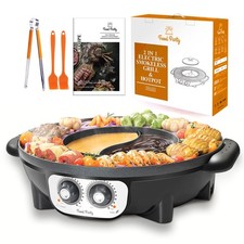 Hot Pot Elektrisch mit BBQ