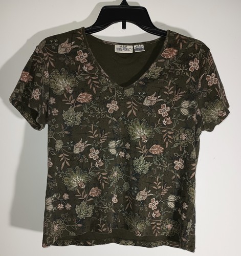 Vtg garden grunge floral - vtg,