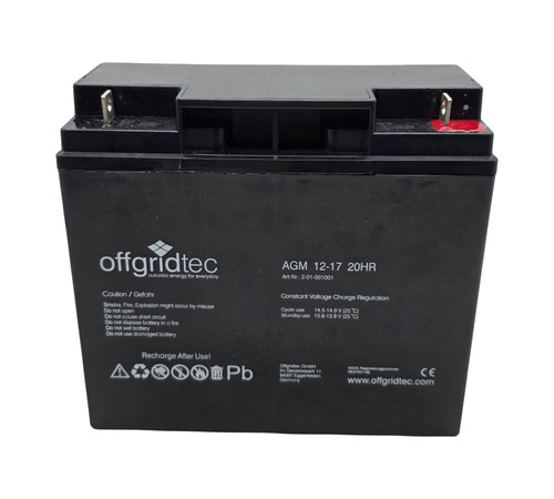 Offgridtec 17ah 12v agm - offgridtec®,