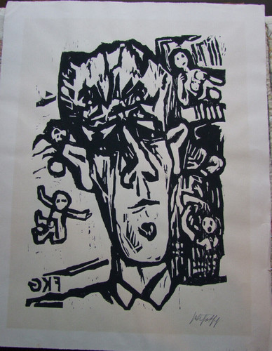 Gotsch linolschnitt - f.k.gotsch,