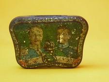 Alte kleine Blechdose Hartwig u. Vogel Automatendose Schokoladendose F. August 