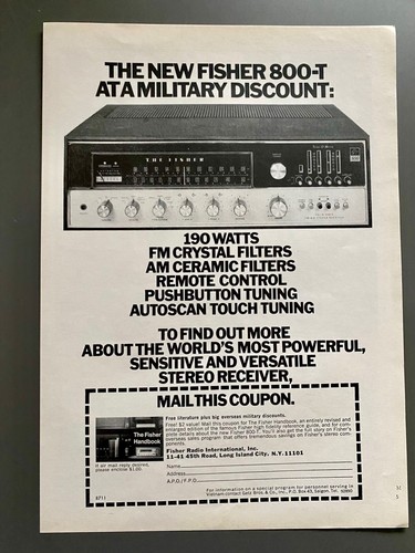 Fisher 800 receiver - receiver, hifi