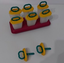Tupperware- Eis zum selbermachen. Eis am Stiel Lollitups 6 Stück mit Ständer