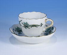 Meissen "Reicher Drache Hofdrache grün" Mokkatasse & Untere 1.Wahl (neuwertig)