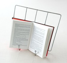 Kochbuchhalter Buchständer Leseständer Tablet Halter Buchhalter Chrom Metall