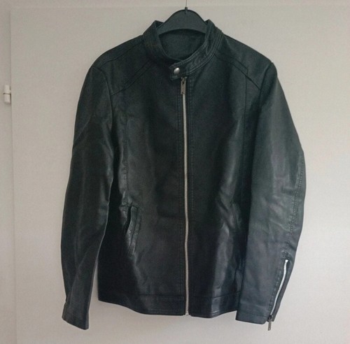Damen kunstleder jacke schwarz - damen,