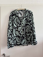 Liberty Bluse Tunika Gr. XXL Grün Schwarz 
