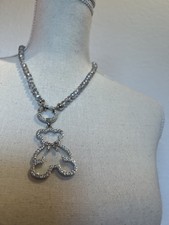 Glitzer Bär Anhänger Varioclip + Kette - NEU - 