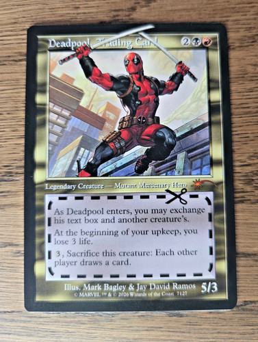 Deadpool trading card - deadpool,, (7127)