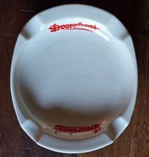 vintage, Doornkaat Werbe-Aschenbecher Keramik weiß, rastal, Höhr-Grenzhausen