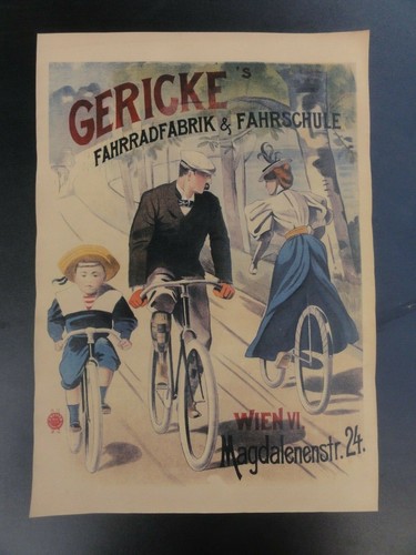 Altes werbeplakat gericke - werbeplakat,,