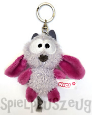Nici 34990 Monster Hihi Lila Schlüsselanhänger 10cm Plüschtier Anhänger Bean Bag