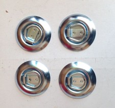 4 St. Zurrmulden  Rund Ø97mm zum Aufbau klappbar Anhänger Zurröse Tellerform  