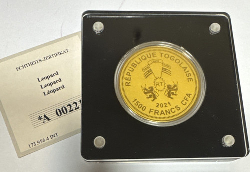 200 gold münze leopard - 1/200,
