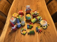 ❤️ Haba Baby Soielzeug 16 Teile Holz + Stoff Greiflinge Paket 2 ❤️