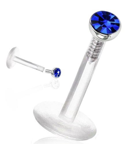 Bioplastik labret piercing - bioplastik, mit