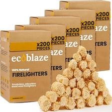Natur Feueranzünder Holzwolle BBQ Pizzaofen Feuerstelle Öko Wachs Feuerstarter
