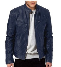 Herren Lederjacke Motorrad