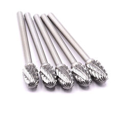 5x VHM Fräser 6,3 x 10 mm Frässtift Raspel Gravur für Dremel Proxxon Hartmetall