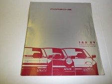 Prospekt PORSCHE IAA 89 - 964 C2 Targa Cabriolet C4 928 S4 928 GT 944 S2 Turbo