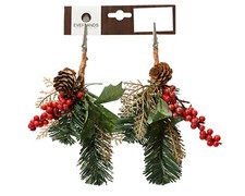 2x Künstliche Zweige mit Clip