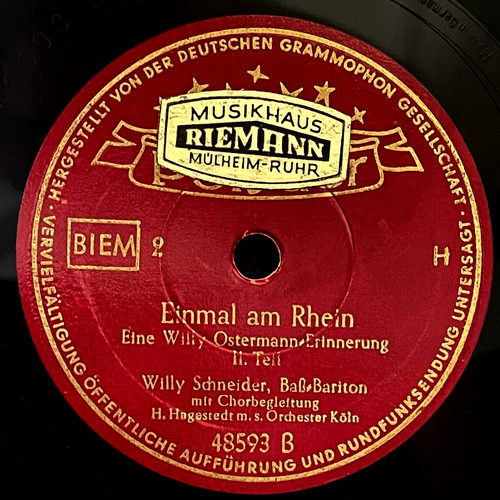 Willy schneider einmal am - willy, –