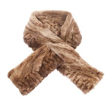 Hellbraun Pelz Schal aus