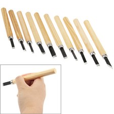 12-tlg. Holzschnitzwerkzeug-Satz Schnitzmesser, Messer Set m. Holzgriff