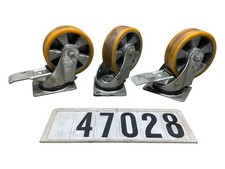 2Stück Blickle Rollen Lenkrollen Schwerlastrollen Transportrollen Ø160mm 47028