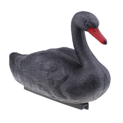 Gartendeko schwarz schwan - gartendeko,