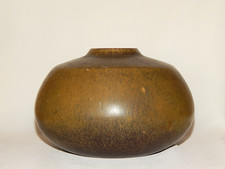 Wendelin Stahl große Vase gedrückte Kugelform signiert