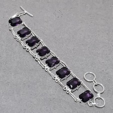 Facettierter afrikanischer Amethyst Kissenform Edelstein Modegeschenk Schmuck...
