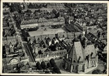 Ak Hanau am Main, Luftaufnahme von  französische Kirche,... - 4946771