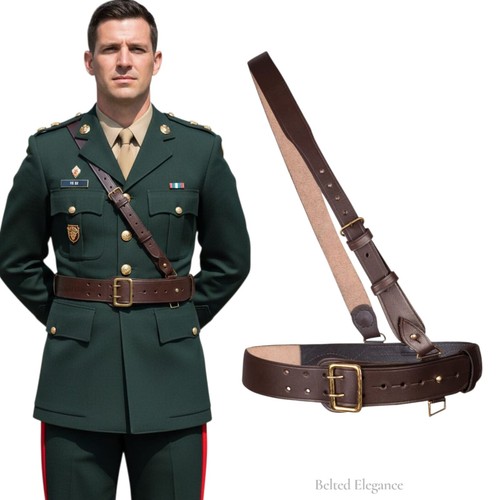 Sam browne gürtel braun - sam,