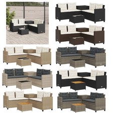 Poly Rattan L-Form 4-Sitzer