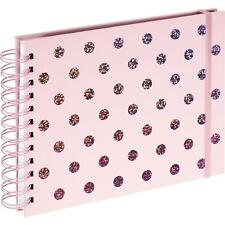 Hama Spiral-Album / Fotoalbum Twinkle 24x17 cm, 50 weiße Seiten, Rosé 2594